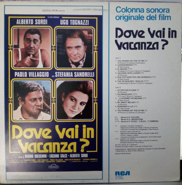P. Piccioni / E. Morricone / F. Frizzi ‎– Dove Vai In Vacanza?